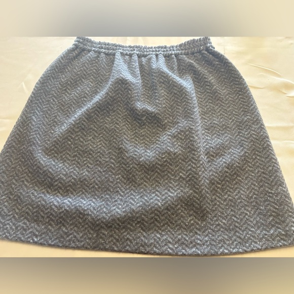 J Crew Wool Blend Skirt‎ Brown Herringbone Pull On Pockets Lined Sz 6 - Picture 12 of 15